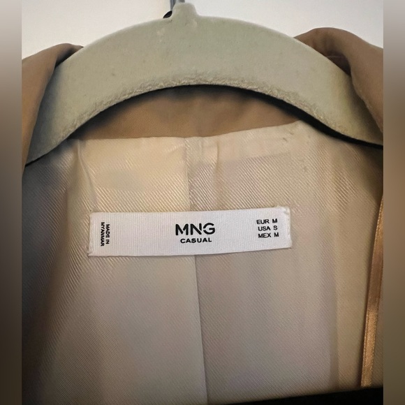 Mango trench coat - dark khaki, size medium, worn once - Picture 4 of 8